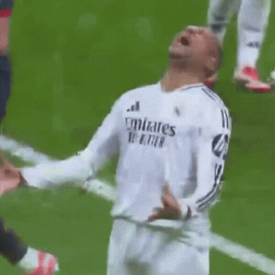 Soccer Player In Emirates Shirt Screaming GIF