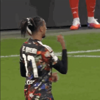 Soccer Player In Floral Jersey Number 11 GIF