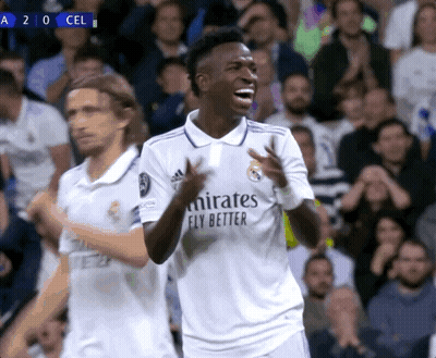 Soccer Player In Fly Better Jersey Celebrating Goal GIF