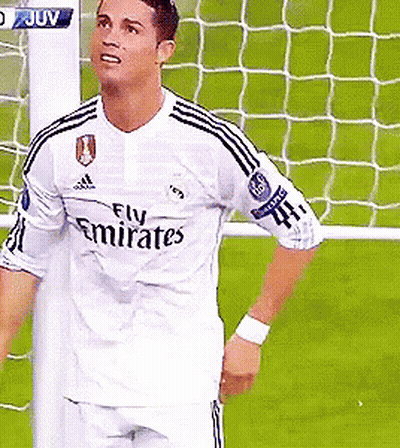 Soccer Player In Fly Emirates Jersey Before Goal GIF
