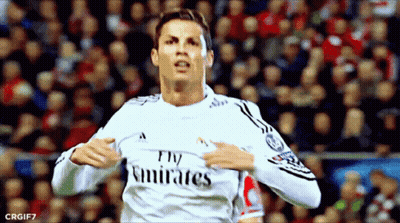 Soccer Player In Fly Emirates Jersey Running GIF