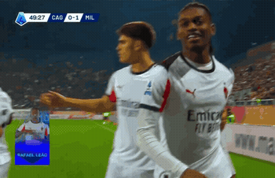 Soccer Player In Fly Emirates Jersey Runs On Field GIF