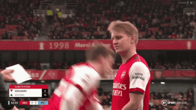 Soccer Player In Fly Emirates Jersey GIF