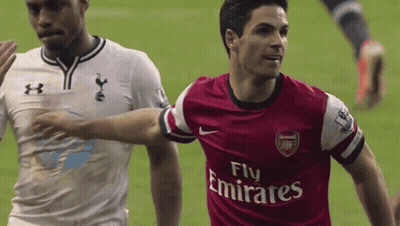 Soccer Player In Fly Emirates Shirt GIF