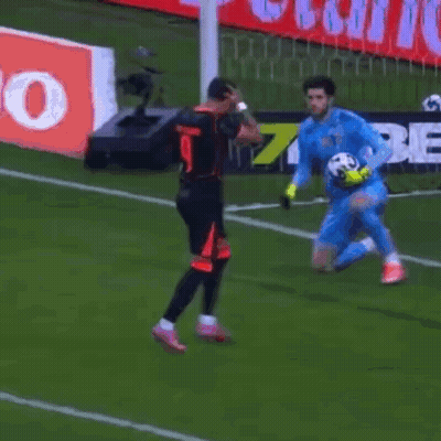 Soccer Player In Front Of Betbr Sign GIF