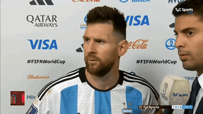 Soccer Player In Front Of Visa Wall GIF
