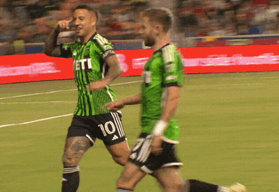 Soccer Player In Green And Black Jersey Number 10 GIF