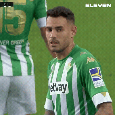 Soccer Player In Green And White Betway Jersey GIF