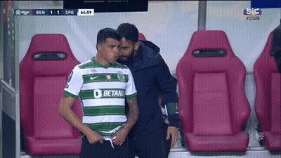 Soccer Player In Green And White Jersey With Betano GIF