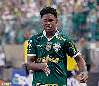 Soccer Player In Green Crefisa Shirt GIF