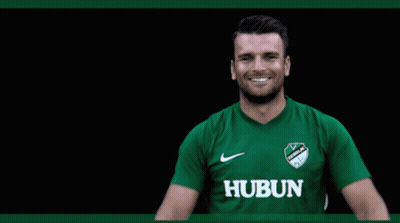 Soccer Player In Green Jersey Hubun GIF