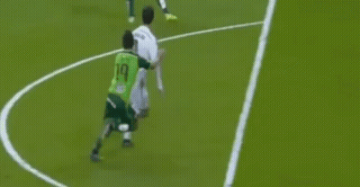 Soccer Player In Green Jersey Number 1 GIF
