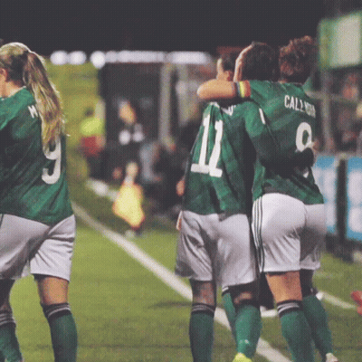 Soccer Player In Green Jersey Number 12 GIF