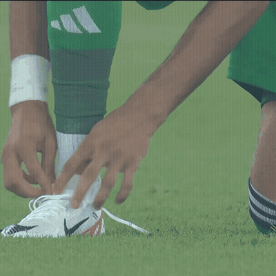 Soccer Player In Green Jersey Number 17 GIF