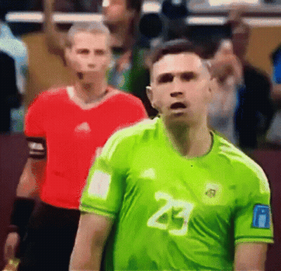 Soccer Player In Green Jersey Number 23 GIF