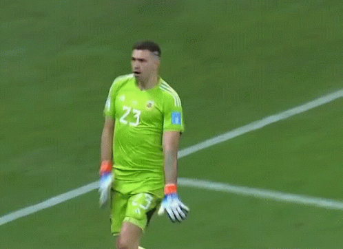 Soccer Player In Green Jersey Number 23 GIF