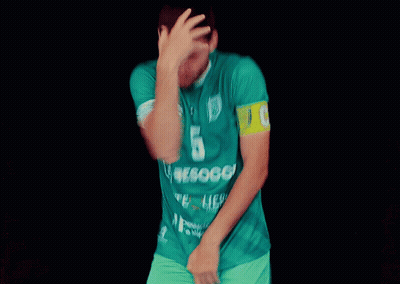 Soccer Player In Green Jersey Number 5 GIF