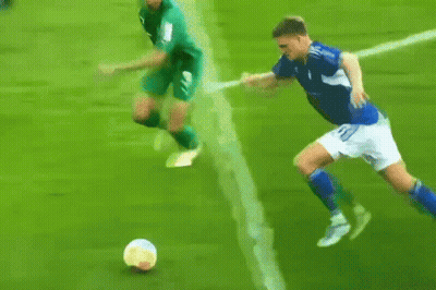 Soccer Player In Green Jersey Saying Latex GIF