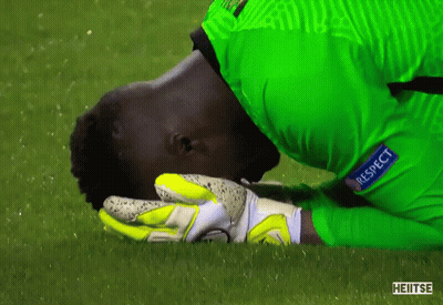 Soccer Player In Green Jersey With Respect GIF