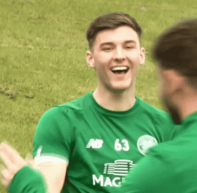Soccer Player In Green Shirt Number 63 GIF
