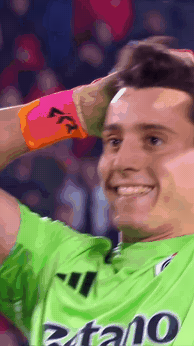Soccer Player In Green Shirt With Zatano Smiling GIF