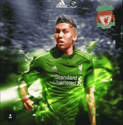 Soccer Player In Green Standard Chartered Jersey GIF