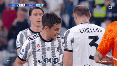 Soccer Player In Jeep Jersey Talking To Another Player GIF