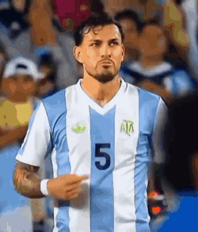 Soccer Player In Jersey Number 5 GIF