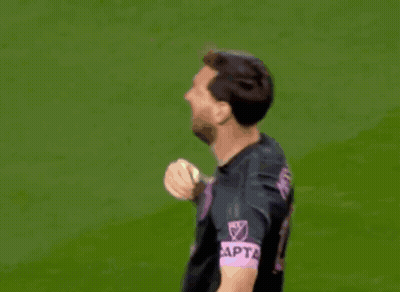 Soccer Player In Jersey Pointing GIF