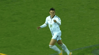 Soccer Player In Jersey With Letter W GIF