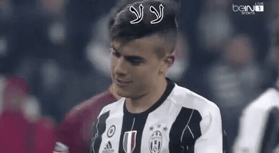 Soccer Player In Juventus Jersey GIF