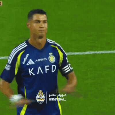 Soccer Player In Kafd Jersey On Field GIF