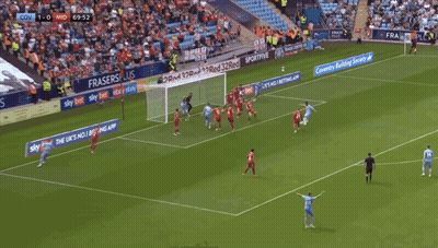 Soccer Player In Light Blue Jersey Celebrating With Teammates GIF