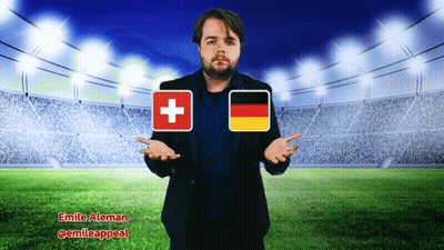 Soccer Player In Nike Jersey With FCB Logo GIF