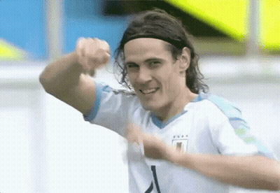 Soccer Player In Number 1 Jersey Smiling Pointing GIF