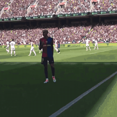 Soccer Player In Number 19 Jersey On Field GIF