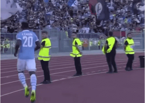 Soccer Player In Number 20 Jersey On Field GIF
