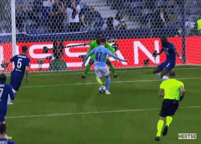 Soccer Player In Number 41 Jersey Kicking Ball GIF