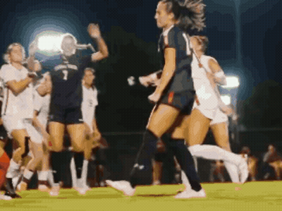 Soccer Player In Number 7 Jersey Running GIF
