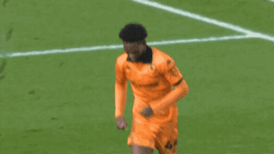 Soccer Player In Orange Carandor Shirt GIF