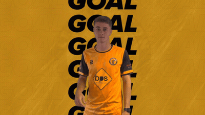 Soccer Player In Orange Jersey Goal GIF