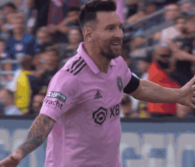 Soccer Player In Pink Adidas Shirt GIF
