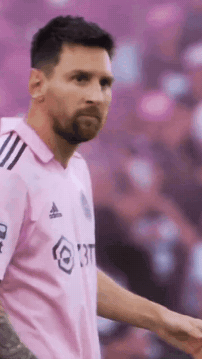 Soccer Player In Pink Jersey GIF
