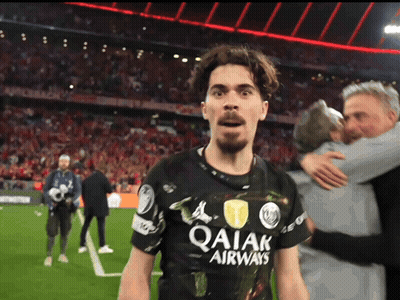 Soccer Player In Qaiak Airways Shirt On Field GIF