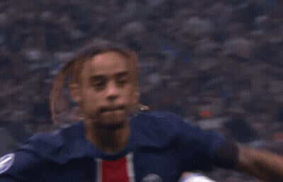 Soccer Player In Qatar Airways Jersey Celebrating Goal GIF