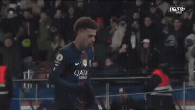 Soccer Player In Qatar Jersey Celebrates GIF
