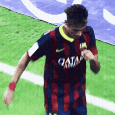 Soccer Player In Qatar Jersey GIF