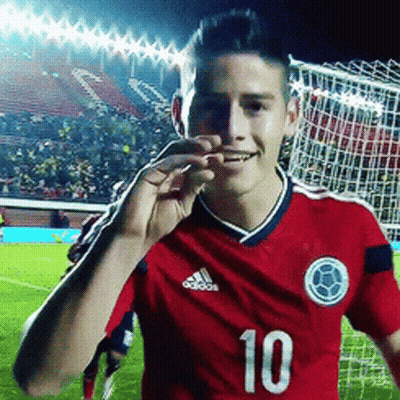 Soccer Player In Red Adidas Jersey Number 10 GIF