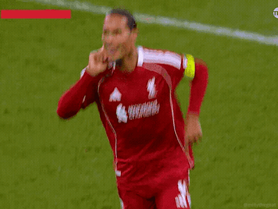 Soccer Player In Red Adidas Jersey Screaming GIF