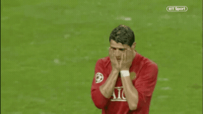 Soccer Player In Red AIG Jersey GIF